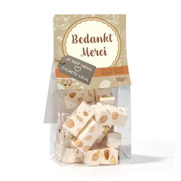 8 + 2 zachte nougat "Bedankt!"