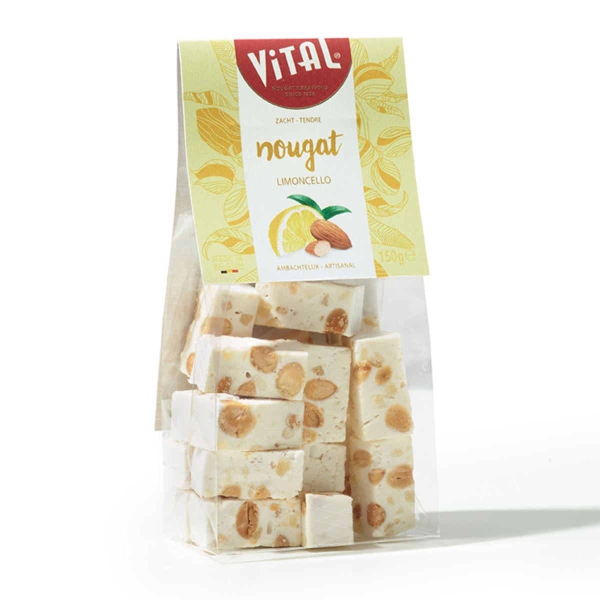 Zachte nougat limoncello - Zakjes Nougat - Vital 1926 NV
