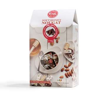 Zachte nougat chocolade