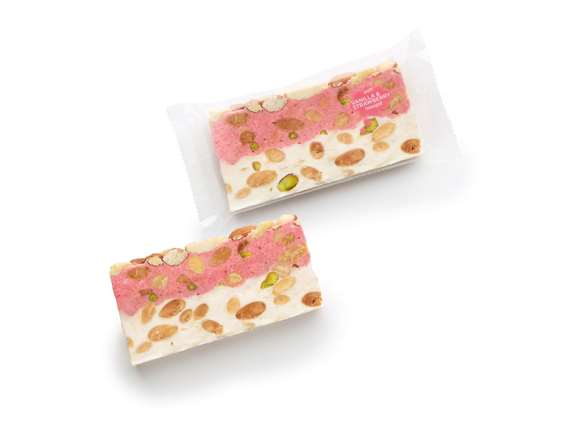 Nougat slice vanille & aardbei