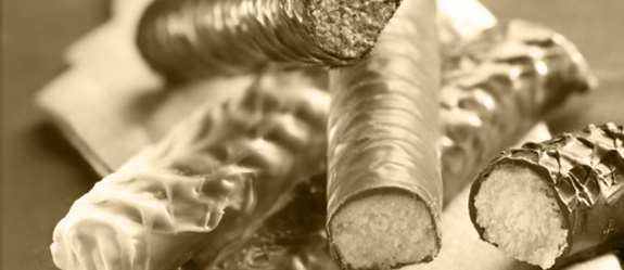 Bûche coco met chocolade