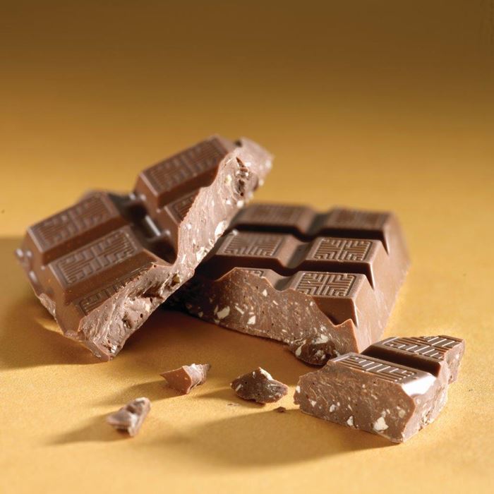 Nougat in chocolade