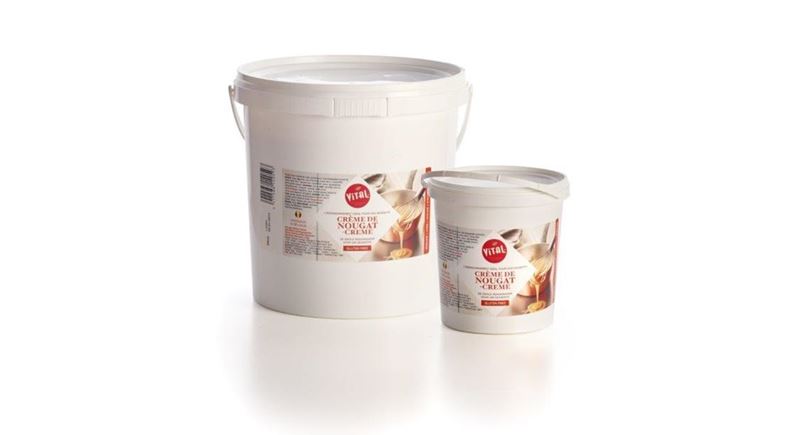 Nougat crème, bijvoorbeeld voor in chocolade